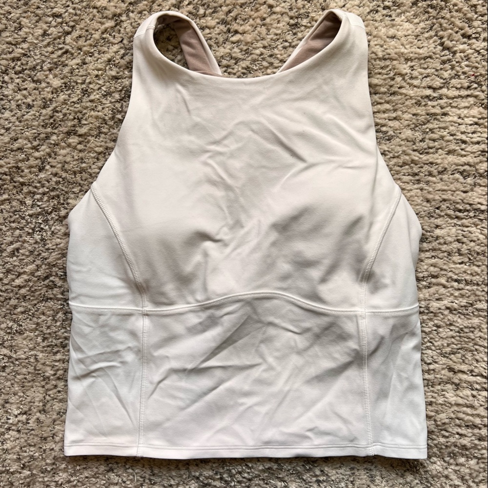 Lululemon key to balance tank top WHITE Size 6